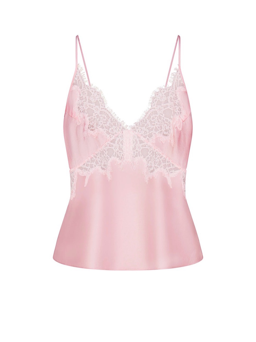 Skims Silk Lace Cami Size Medium In Peony Tonal Nwt
